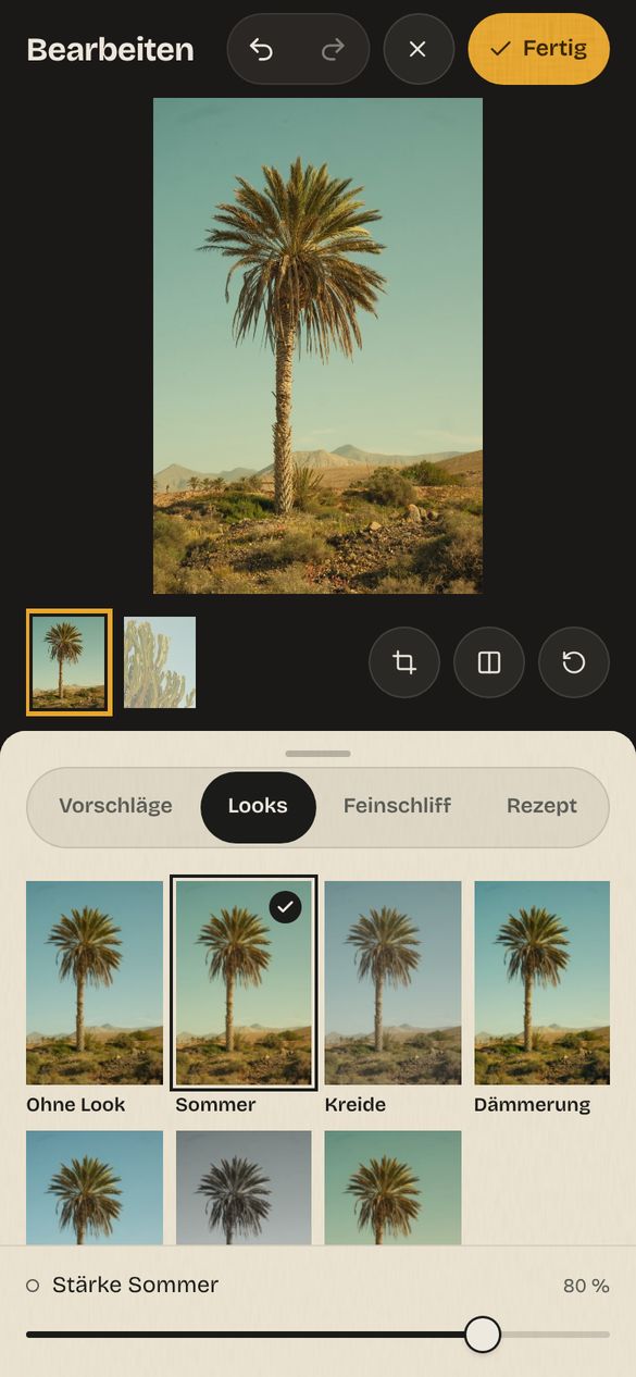 Bildschirmfoto: Looks